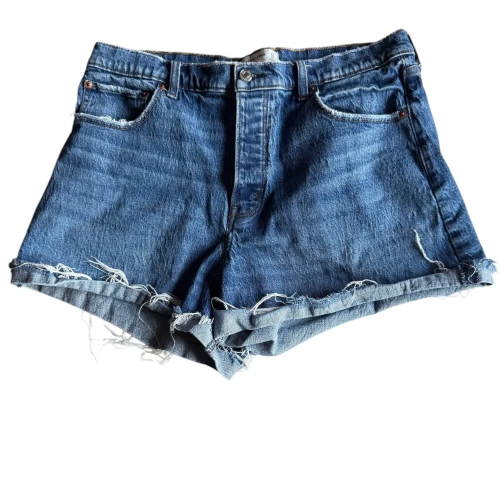 Abercrombie & Fitch The Dad Short High Rise Shorts Sz‎ 33
